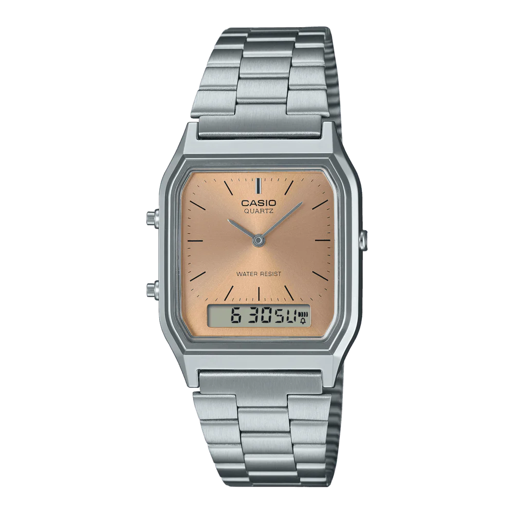 Men Casio Vintage AQ-230GG-9A 29.8mm Quartz Unisex Watch Price in Pakistan- Gharriwala 20 Men Casio Vintage AQ-230GG-9A 29.8mm Quartz Unisex Watch 20