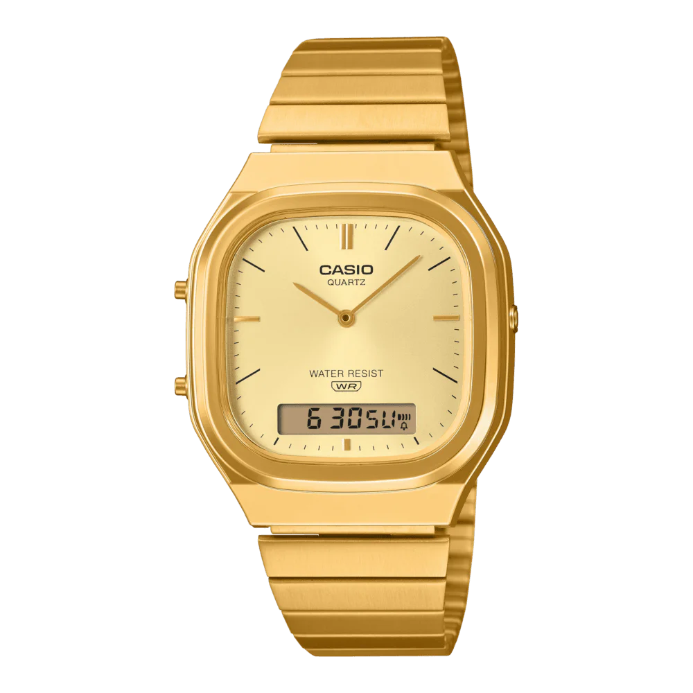 Men Casio Vintage AQ-240E-3A Green Watch 5