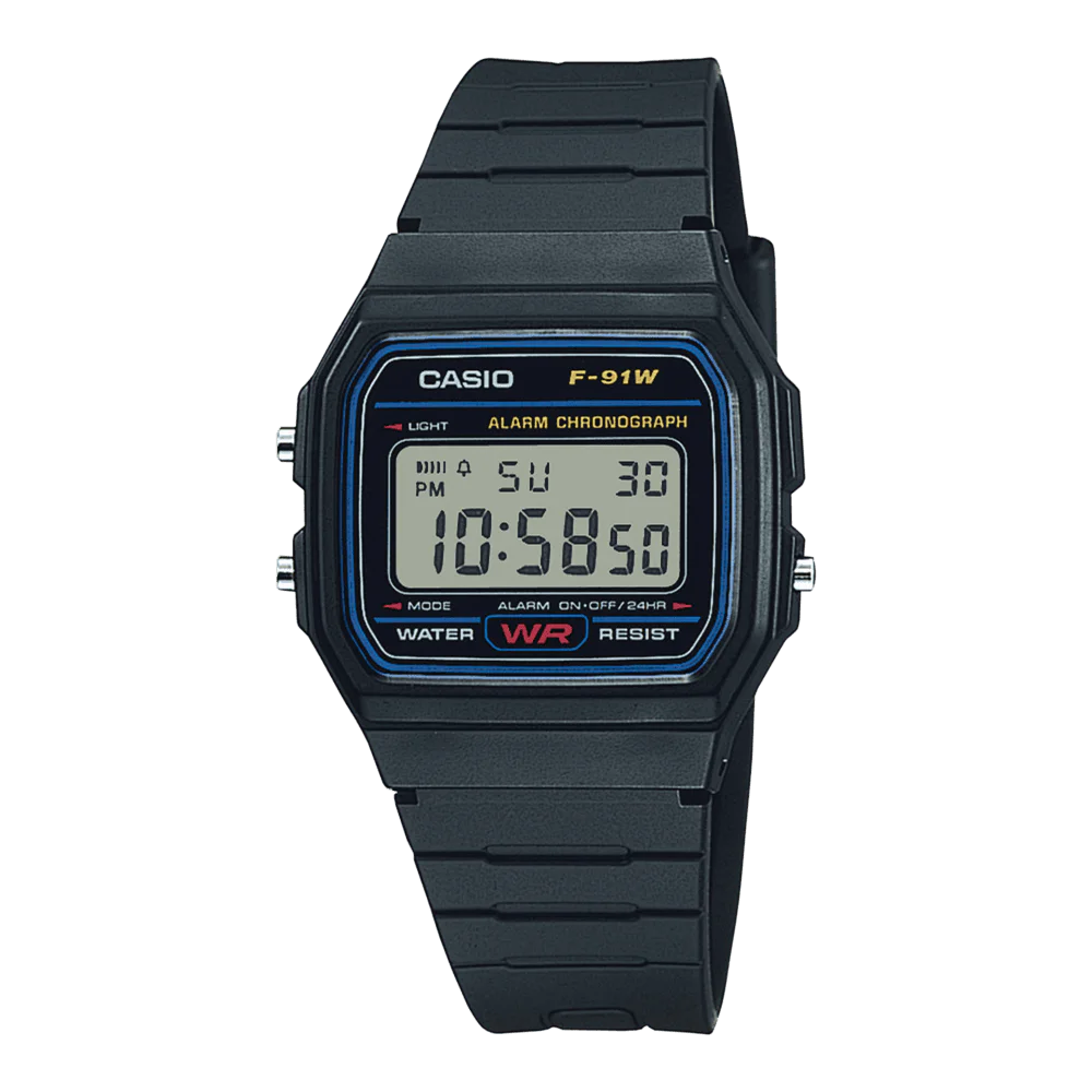 Men Casio Vintage F-91WB-8A Black 35.2mm Quartz Unisex Watch Price in Pakistan- Gharriwala 10 Men Casio Vintage F-91WB-8A Black 35.2mm Quartz Unisex Watch 10
