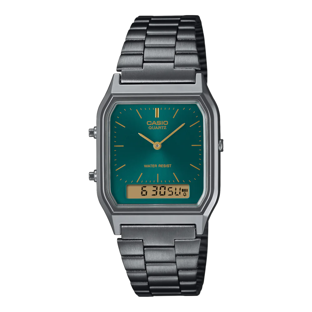 Men Casio Vintage AQ-230GG-9A 29.8mm Quartz Unisex Watch Price in Pakistan- Gharriwala 10 Men Casio Vintage AQ-230GG-9A 29.8mm Quartz Unisex Watch 10