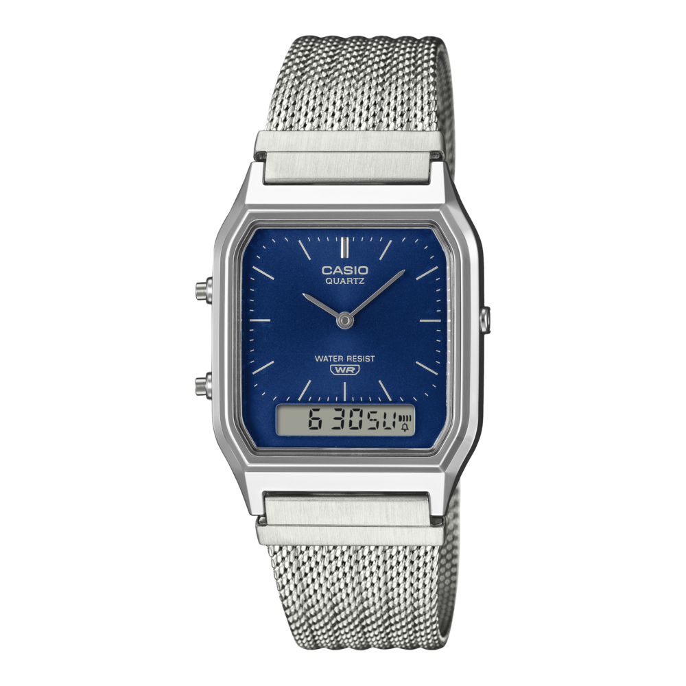 Men Casio Vintage AQ-230GG-2A Blue 29.8mm Quartz Unisex Watch Price in Pakistan- Gharriwala 13 Men Casio Vintage AQ-230GG-2A Blue 29.8mm Quartz Unisex Watch 13
