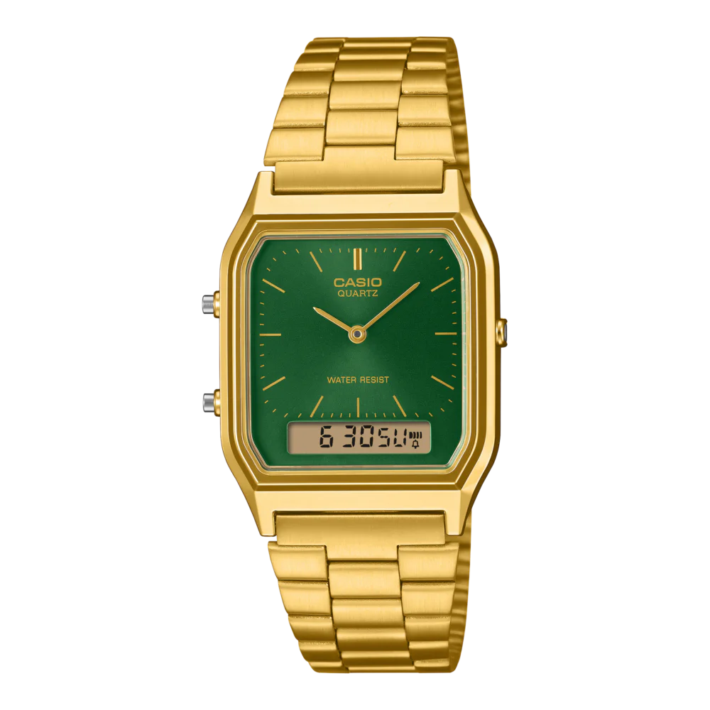 Men Casio Vintage AQ-230GG-9A 29.8mm Quartz Unisex Watch Price in Pakistan- Gharriwala 23 Men Casio Vintage AQ-230GG-9A 29.8mm Quartz Unisex Watch 23