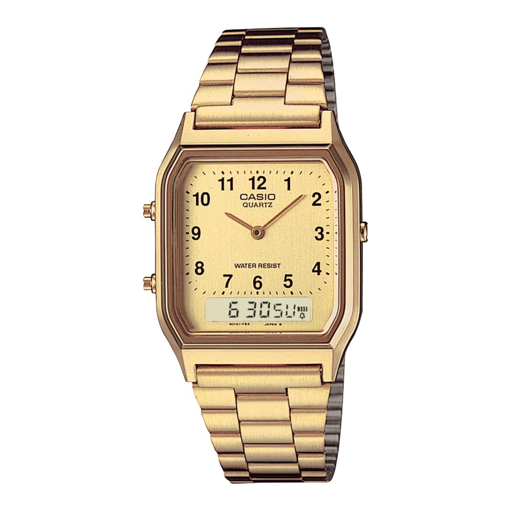 Men Casio Vintage AQ-230GG-9A 29.8mm Quartz Unisex Watch Price in Pakistan- Gharriwala 7 Men Casio Vintage AQ-230GG-9A 29.8mm Quartz Unisex Watch 7